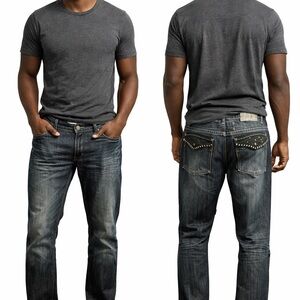 Vintage Y2K Blue Gear Men's Blue Jeans Size 36x34